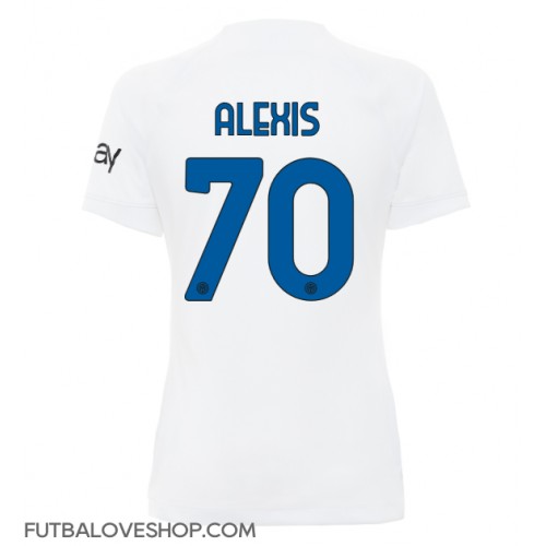 Dres Inter Milan Alexis Sanchez #70 Preč pre Ženy 2023-24 Krátky Rukáv